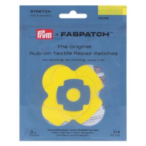 Prym x FabPatch Reparasjonslapp STRETCH - Gul - 3stk