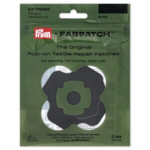 Prym x FabPatch Reparasjonslapp EXTREME - Sort - 2stk