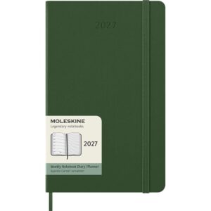 Moleskine Planner 2027 12m Hard L Uke Notat - Myrtle Green