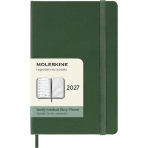 Moleskine Planner 2027 12m Hard P Uke Notat - Myrtle Green