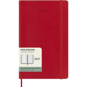 Moleskine Planner 2027 12m Soft L Uke Notat - Red