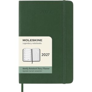 Moleskine Planner 2027 12m Soft P Uke Notat - Myrtle Green