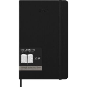 Moleskine Planner 2027 12m Hard L Pro Uke Vert - Black