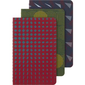 Moleskine Cahier Journal 3pk P - Linjert assorterte farger