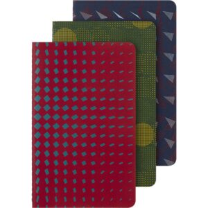 Moleskine Cahier Journal 3pk L - Linjert assorterte farger