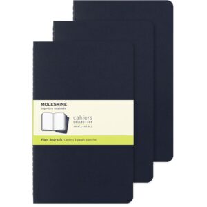 Moleskine Cahier Journal 3pk L - Blank Indigo Blue
