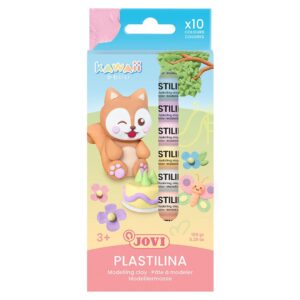 Jovi Kawaii - Plastilina 10 x 15g - ass farger