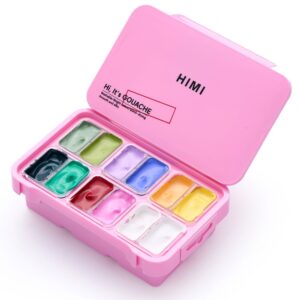 HIMI Twin Cup Gouache Sett Rosa 12stk - Botanisk