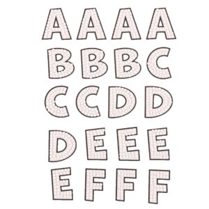 Diamond Dotz Iron-on 'n' Dot - Capital Alphabet OUTLINE