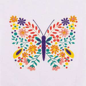 Diamond Dotz Iron-on 'n' Dot - Floral Butterfly