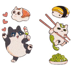 Diamond Dotz Iron-on 'n' Dot - Wasabi Cats