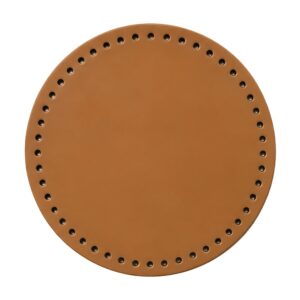 Veskebunn Lær Rund Ø 20cm - Natur