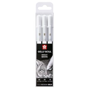 Sakura Gelly Roll Classic - Sett 3stk 05, 08, 10 - 50 Hvit