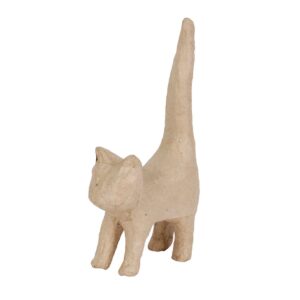Decopatch Pappmaché - 16,5cm - Katt med lang hale
