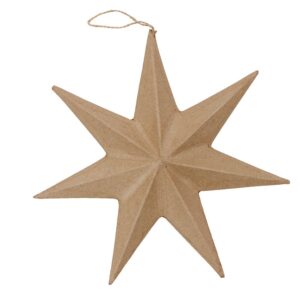 Decopatch Pappmaché - 20cm - Stjerne m/oppheng