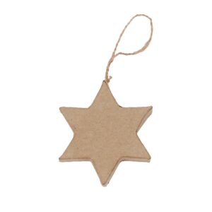 Decopatch Pappmaché - 7,5cm - Flat stjerne m/oppheng