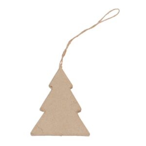 Decopatch Pappmaché - 8cm - Flatt juletre m/oppheng