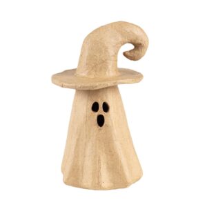 Decopatch Pappmaché Telysholder 9x8x14cm - Spøkelse med hatt